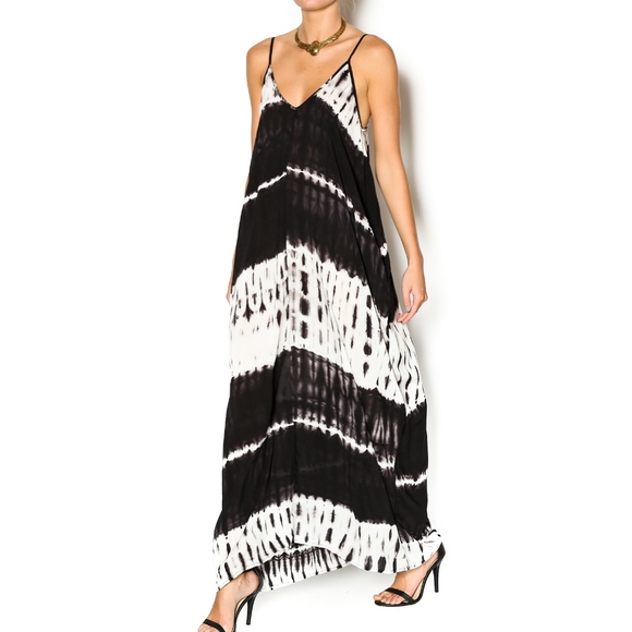 Lovestitch Mila Maxi Tie-Dye Dress with Pockets - Picture 8 of 8